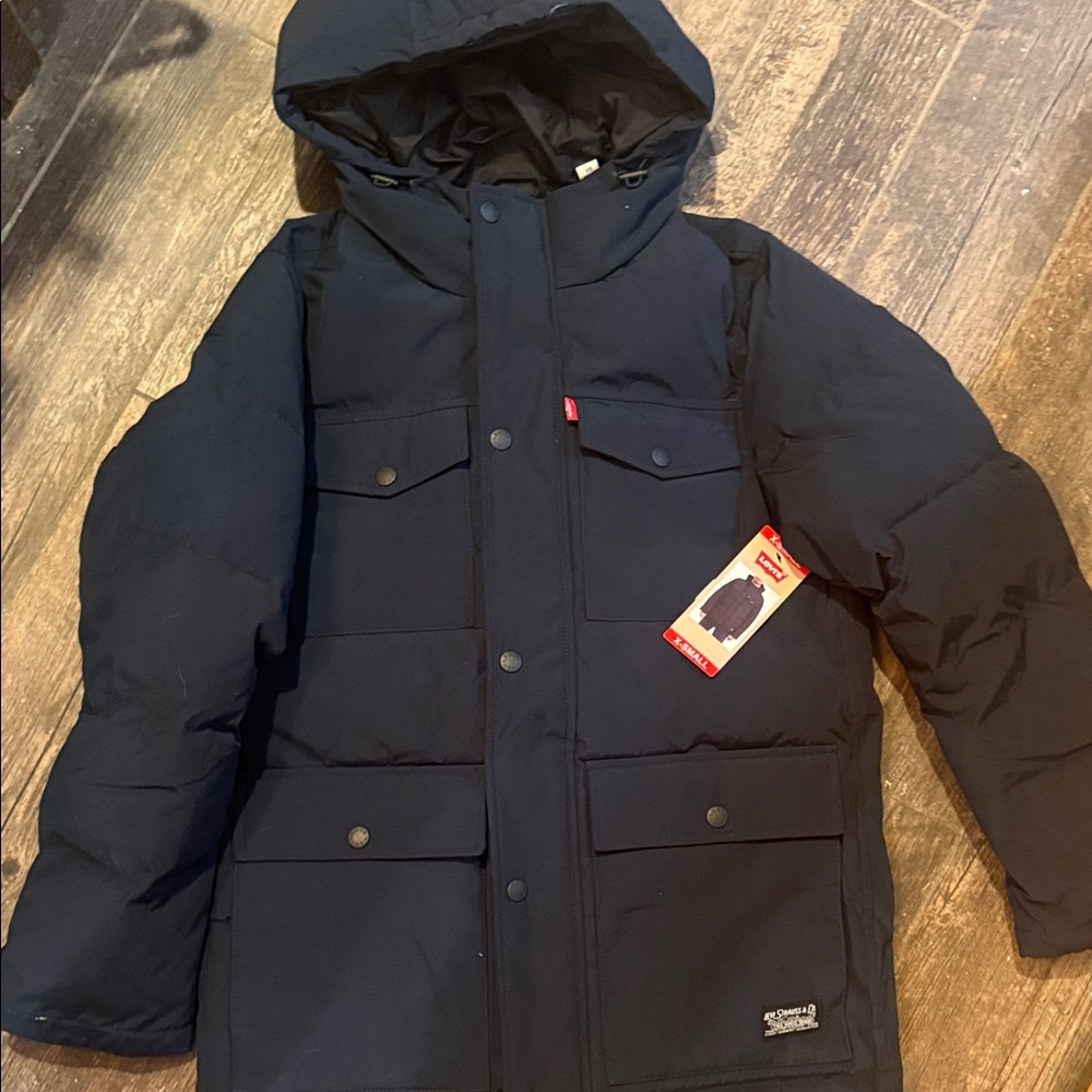 Levi's Dark Quilted Outerwear